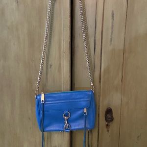 Electric Blue Rebecca Minkoff Leather Crossbody